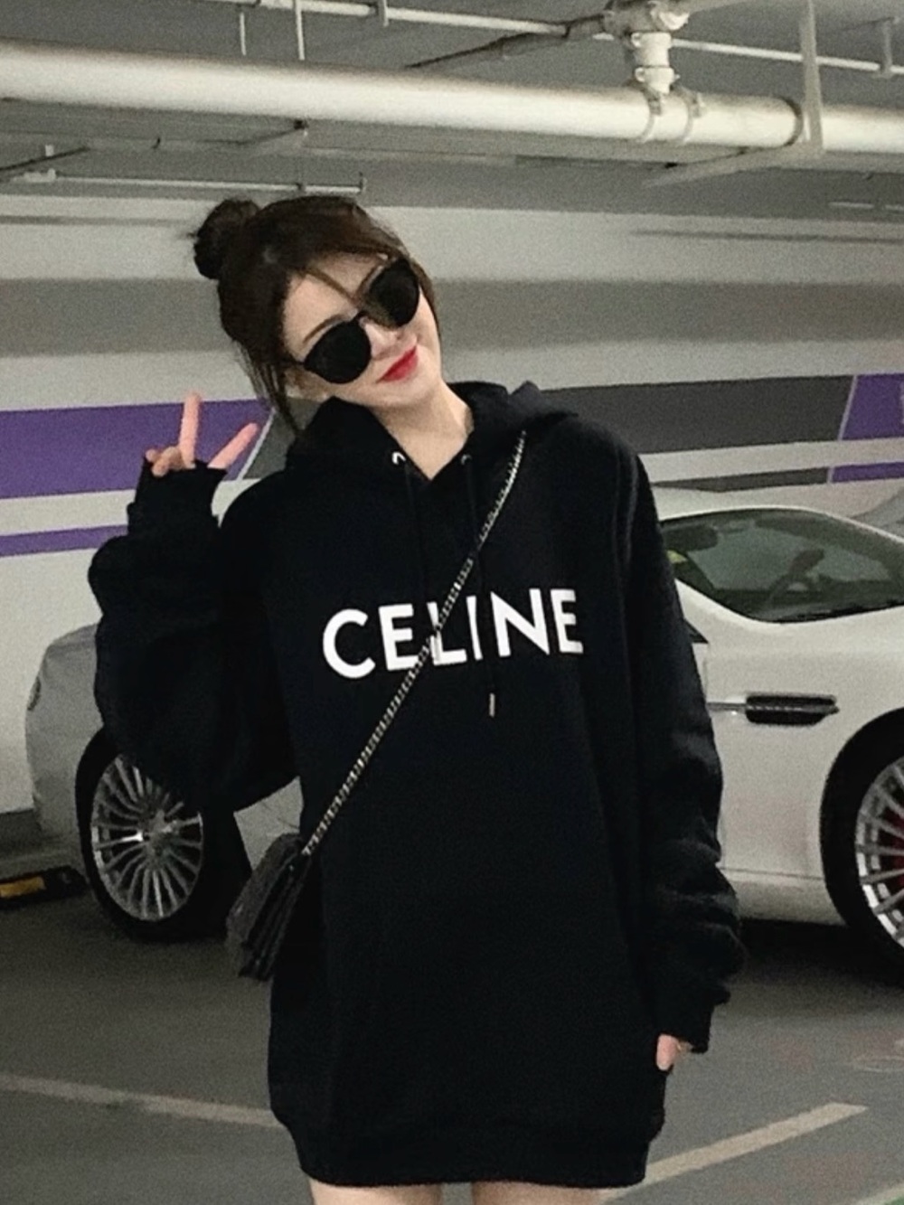 Copy Celine black hoodie